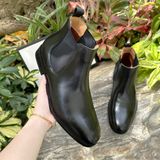  [HÀNG ORDER] Homme Chieti - Classic Italian Black/Brown Leather Boot 