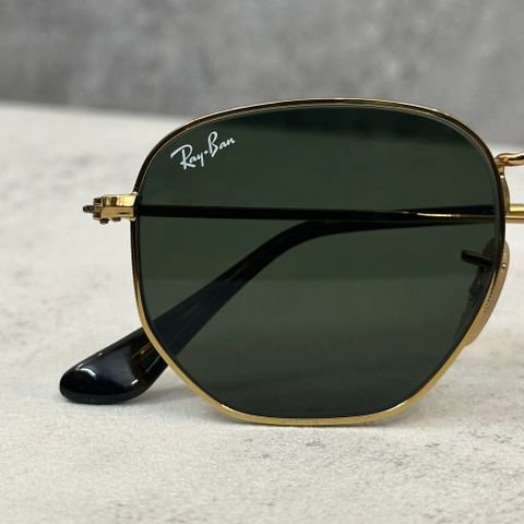  Kính Mát Ray-Ban Hexagonal Flat Lenses Green Classic G-15 Unisex Sunglasses 