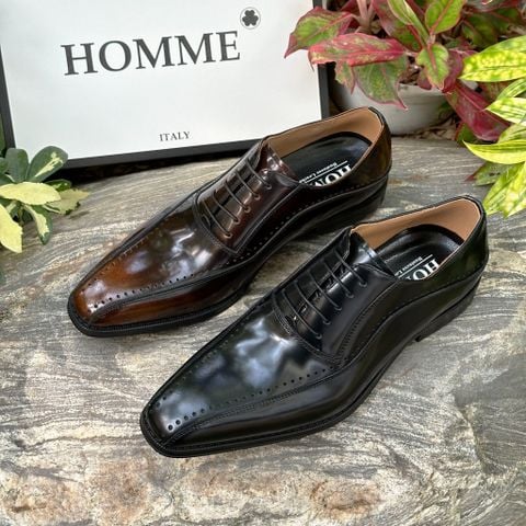 [HÀNG ORDER] Homme Messina  – Handcrafted Patent Leather Oxford Shoes 