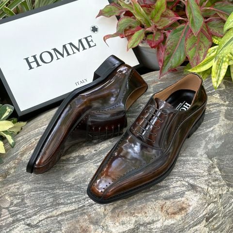  [HÀNG ORDER] Homme Messina  – Handcrafted Patent Leather Oxford Shoes 
