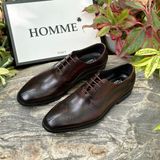  [HÀNG ORDER] Homme Viterbo - Men's Plain Toe Brogues Oxfords Formal Shoes 
