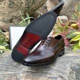  [HÀNG ORDER] Homme Viterbo - Men's Plain Toe Brogues Oxfords Formal Shoes 