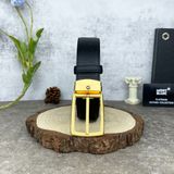  Thắt Lưng Nam Monblanc Trapeze Shiny Stainless Steel Pin Buckle 