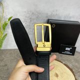  Thắt Lưng Nam Monblanc Trapeze Shiny Stainless Steel Pin Buckle 