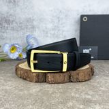  Thắt Lưng Nam Monblanc Trapeze Shiny Stainless Steel Pin Buckle 