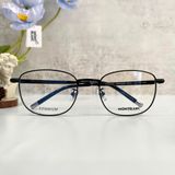  Mắt kính Monblanc - MB0134O Semi Matte Black Round Men Eyeglasses 