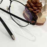  Mắt kính Monblanc - MB0134O Semi Matte Black Round Men Eyeglasses 