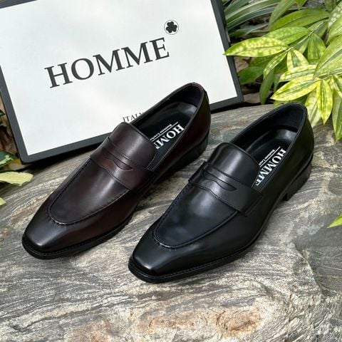  [HÀNG ORDER] Homme Fiumicino - Classic Loafer Italian Leather Dress Shoes 