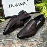  [HÀNG ORDER] Homme Fiumicino - Classic Loafer Italian Leather Dress Shoes 