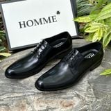  [HÀNG ORDER] Homme Altamura - Brown/Black Patina Derby Shoes 
