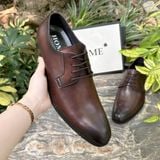  [HÀNG ORDER] Homme Altamura - Brown/Black Patina Derby Shoes 
