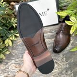 [HÀNG ORDER] Homme Altamura - Brown/Black Patina Derby Shoes 