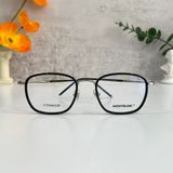  Mắt kính cận Monblanc MB0161O 001 Black-Silver Glasses 