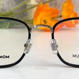  Mắt kính cận Monblanc MB0161O 001 Black-Silver Glasses 