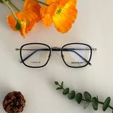  Mắt kính cận Monblanc MB0161O 001 Black-Silver Glasses 