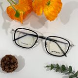  Mắt kính cận Monblanc MB0161O 001 Black-Silver Glasses 