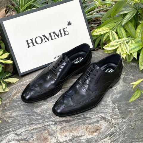  [HÀNG ORDER] Homme Guidonia Montecelio – Premium Full Brogue Wingtip Oxford Shoes 