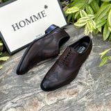  [HÀNG ORDER] Homme Guidonia Montecelio – Premium Full Brogue Wingtip Oxford Shoes 