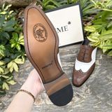  [HÀNG ORDER] Homme Ercolano - Classic Leather Brogue Mules for Men 