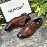  [HÀNG ORDER] Homme Teramo - Men's Classic Patina Derby Shoes 