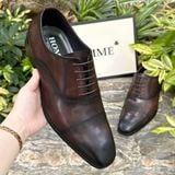  [HÀNG ORDER] Homme Ercolano - Italian Patina Leather Oxford Shoes 