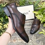  [HÀNG ORDER] Homme Ercolano - Italian Patina Leather Oxford Shoes 