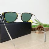 Mắt Kính MonBlanc Round Injection-Molded Brown-Colored Sunglasses with Gold-Colored Frame 