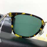  Mắt Kính MonBlanc Round Injection-Molded Brown-Colored Sunglasses with Gold-Colored Frame 