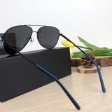  Mắt Kính MonBlanc Square Black Metal Frame Sunglasses 