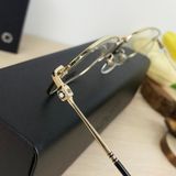  Mắt Kính MonBlanc Clear Demo Lens Rectangular Men's Eyeglasses 