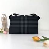  Cặp da đeo chéo Burberry Charcoal Check messenger bag 