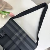  Cặp da đeo chéo Burberry Charcoal Check messenger bag 