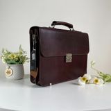  Cặp da Homme Ferrara - Handcrafted Leather Briefcase 