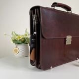 Cặp da Homme Ferrara - Handcrafted Leather Briefcase 