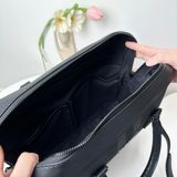  Cặp da doanh nhân Burberry Check Logo Plaque Briefcase in Coated Canvas 