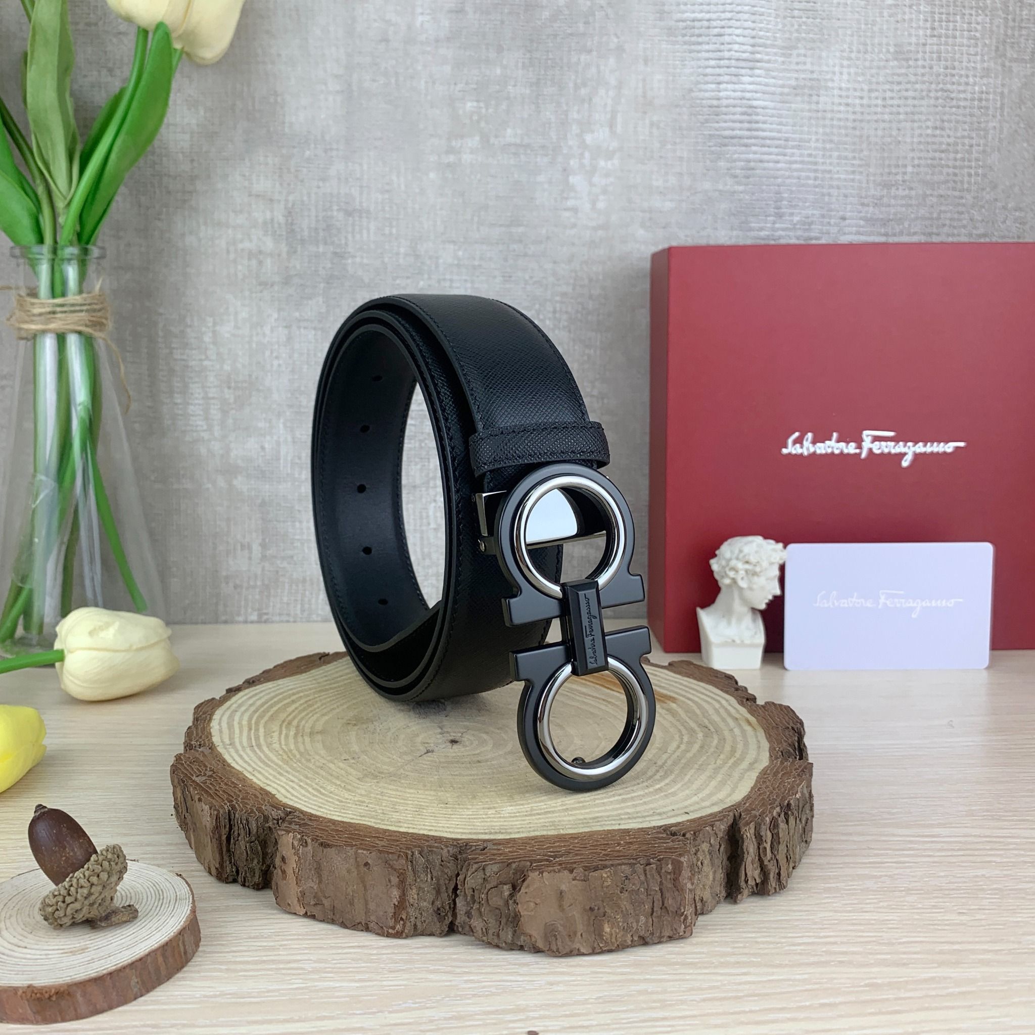 Thắt Lưng Reversible And Adjustable Gancini Belt – Nguyễn Thị Mỹ Linh