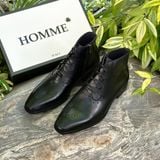  [HÀNG ORDER] Homme Salerno Burnished Brogue Ankle Boot - Tan Calfskin Leather 