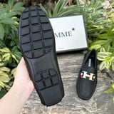  Giày lười Homme Florence - Square Toe Italian Leather Loafer 