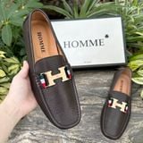  Giày lười Homme Florence - Square Toe Italian Leather Loafer 