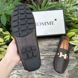  Giày lười Homme Florence - Square Toe Italian Leather Loafer 