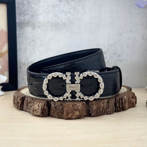  Thắt Lưng Reversible And Adjustable Gancini Belt Cao Cấp 