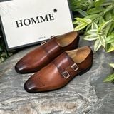  Giày tây Homme Milano - Double Buckle Monk Strap Shoes 