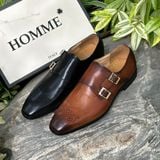  Giày tây Homme Milano - Double Buckle Monk Strap Shoes 