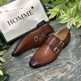  Giày tây Homme Milano - Double Buckle Monk Strap Shoes 