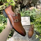  Giày tây Homme Milano - Double Buckle Monk Strap Shoes 