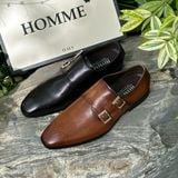  Giày Homme Milano 2.0 - Double Buckle Monk Strap Shoes 