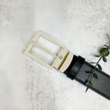  Thắt Lưng Nam MontBlanc Westside Belt In Black Leather 35mm 