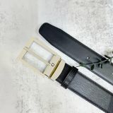 Thắt Lưng Nam MontBlanc Westside Belt In Black Leather 35mm 