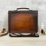  Cặp da điêu khắc Homme Handcrafted-carved Briefcase - version Parthenon, Greek 