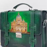  Cặp da điêu khắc Homme Handcrafted-carved Briefcase - version Vatican 